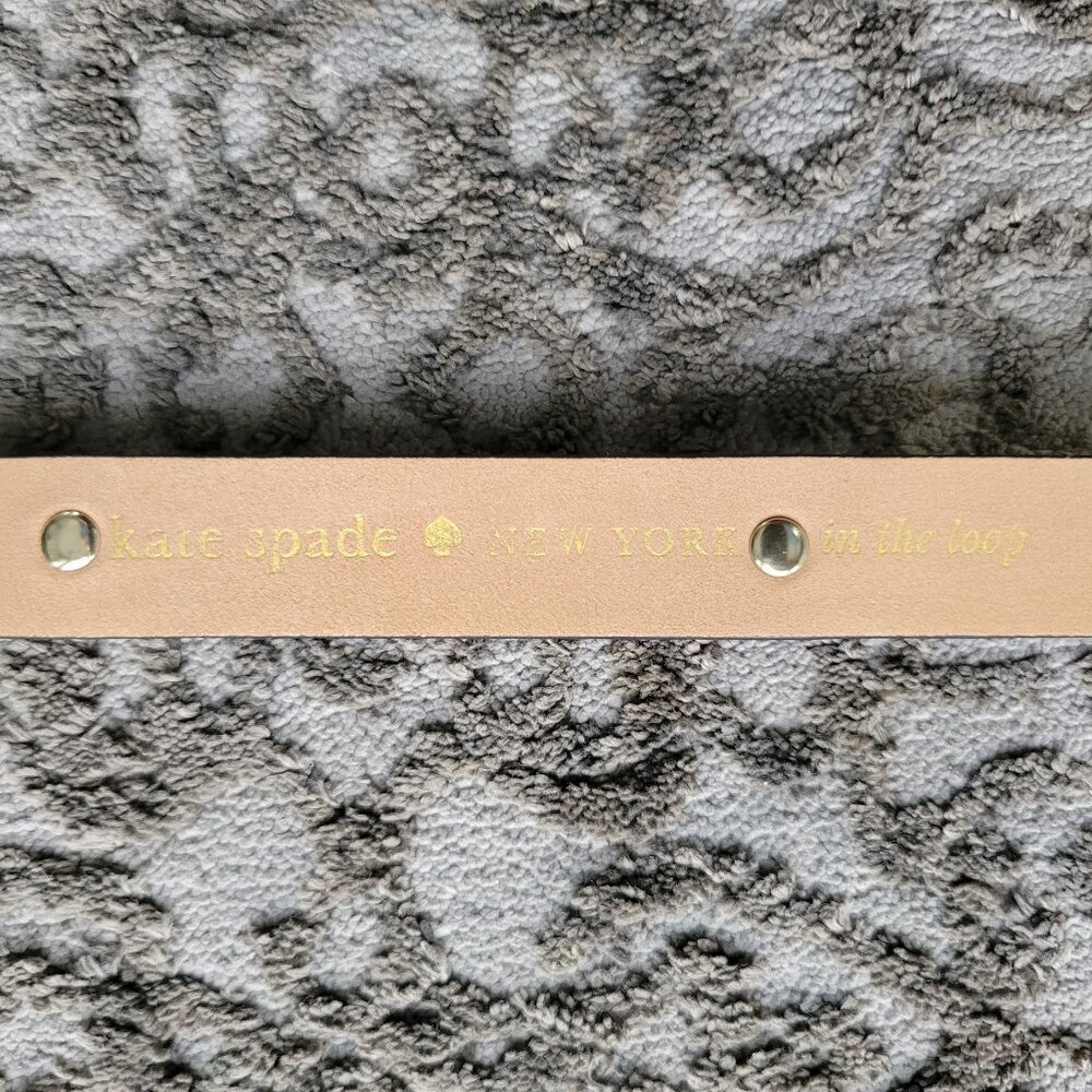 NWT-Kate Spade New York In The Loop Black Leather Belt-colored Embellishments - Picture 13 of 16